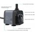  US Direct  Original ANKWAY Submersible Water Pump GPH160  Rotation Switch with Different Nozzles for Pond  Aquarium  Fish Tank Fountain  Hydroponics  5 9ft Pow