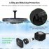  US Direct  Original ANKWAY Solar Fountain Pump for Bird Bath  2 5W Battery  Floating Solar Powered Water Fountain Pump for Small Pond  Fish Tank Black