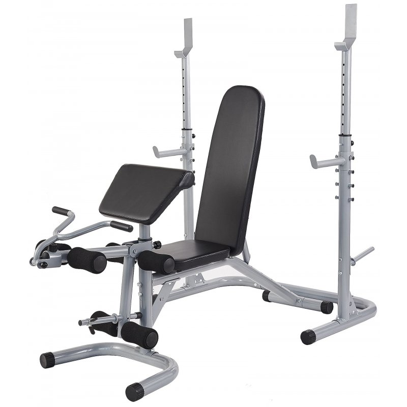 US Original BalanceFrom Multifunctional Workout Station Adjustable Olympic Workout Bench, 800-Pound Capacity Black