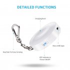[US Direct] Original CHOETECH [MFI Certified] Wireless Charger Compatible with Apple Watch, Portable 900mAh Keychain Power Bank Compatible with Apple Watch 5/4/3/2/1 &  White