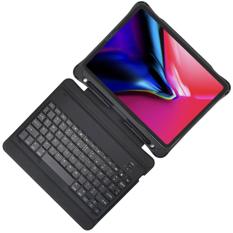 US Original CHOETECH iPad Pro 11'' 2020 & 2018 Keyboard Case [Support Apple Pencil 2 Charging] Ultra-Thin Bluetooth Keyboard with Full Protection Case for Apple  Black