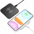  US Direct  Original CHOETECH Wireless Charger  2 Pack  10W Max Qi Certified Fast Wireless Charging Pad Compatible with iPhone 11 11 Pro 11 Pro Max XS Max XS X 