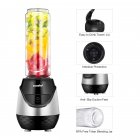 [US Direct] Original COMFEE' Single Serving Blender with 2 Tritan Sport Bottles (20 Oz) and 2 Travel Lid for Morning Smoothie or A Post-Workout Protein Shake (Black & Red) Black/Red/Silver