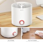  US Direct  Original DEERMA 2 in 1 Top Fill Ultrasonic Humidifier   Essential Oil Diffuser with 360   Rotatable Mist Outlet  2 5L Water TankVolume White