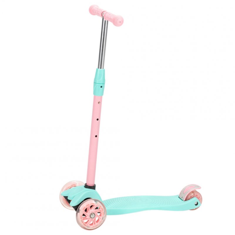 US Original LALAHO Toddlers Scooter Non-foldable 3-speed Adjustment Blue Pink Color Matching Scooter Blue pink