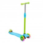 US Original LALAHO Toddlers Scooter Non-foldable 3-speed Adjustment Blue Green Color Matching Scooter Blue-green