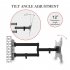  US Direct  Original LEADZM 1 Set 26 55 Inches Tv Stand Tmx200 Bearing 30kg Maximum Vesa 200x200 Height Adjustable Rotation 180 degree With Horizontal Level bla