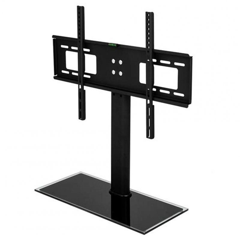 [US Direct] Original LEADZM 1 Set 32-55 Inches Desktop Tv Stand Single-column Tsd800 Load-bearing 40kg Maximum Vesa 200x200 3 Levels Adjustable Height black