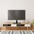  US Direct  Original LEADZM 1 Set 32 55 Inches Desktop Tv Stand Single column Tsd800 Load bearing 40kg Maximum Vesa 200x200 3 Levels Adjustable Height black