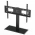  US Direct  Original LEADZM 1 Set 32 55 Inches Desktop Tv Stand Single column Tsd800 Load bearing 40kg Maximum Vesa 200x200 3 Levels Adjustable Height black