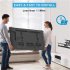  US Direct  Original LEADZM TV Wall Mount Full Motion Bracket TMDS 204 32 70 Inches Dual Articulating Arms Bearing 50KG Tilt range 0 15   black