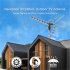  US Direct  Original LEADZM Ta 001 360 degree Rotating Uv Dual stage 45 230mhz 470 860mhz 15 22db Outdoor Antenna Black 8 Meter Wire U S  regulations