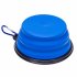  US Direct  Original PETTOM Portable Pet Feeding Bowl  Silicone Material Holding Both Water   Food  Can Be Used for Hiking  Camping  and Traveling  Blue  Red