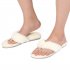  US Direct  Original RockDove Women s Fuzzy Fur Thong Slippers with Memory Foam Cream 5 6