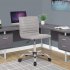  US Direct  Original Smugdesk Home Office Chair  Computer Chair Adjustable Height Ribbed Low Back Armless Swivel Conference Room Task Desk Chairs  Grey