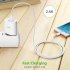  US Direct  Original UGREEN Lightning Cable for Charging and Data Sync  Up to 2 4A  Compatible with Apple Devices  3 ft  White  White 2M