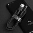  US Direct  Original ZMI Braided USB C to USB A Cable  Fast Charger Cord  Compatible with Samsung Galaxy  LG  HTC  Sony  and more  3 3ft Black  Black
