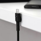 [US Direct] Original ZMI Braided USB-C to USB-A Cable, Fast Charger Cord, Compatible with Samsung Galaxy, LG, HTC, Sony, and more (3.3ft Black) Black