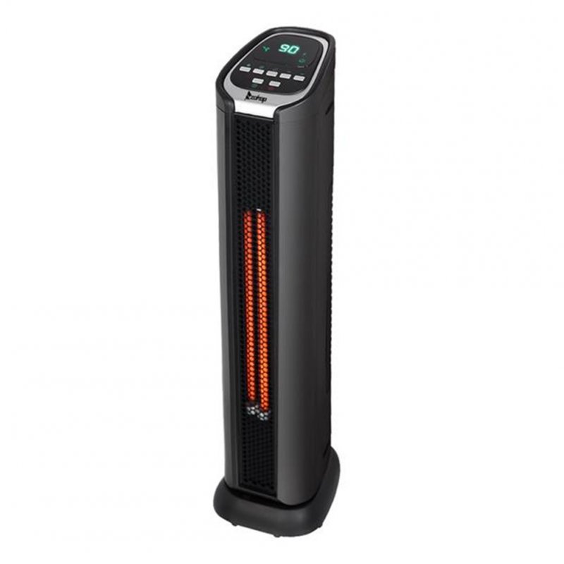US Original ZOKOP Ht1053 1500w Digital Slim Space Heater With Two Heat Settings Us Plug black