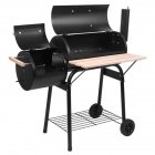  US Direct  Original ZOKOP Stainless Steel  Grill  And  Offset  Smoker 15cm Diameter 500 600 Degree Temperature black