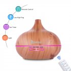 [US Direct] Original ZOKOP 500ml LED Essential Oil Aroma Air Aromatherapy Diffuser Cool Mist Remote Control