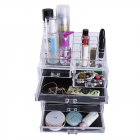 [US Direct] Original Zimtown Makeup Organizer Cosmetics Storage Rack with 2 Small & 5 Large Drawers (Transparent)
