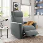 [US Direct] Orisfur. Recliner Chair With Padded Seat Microfiber Manual Reclining Sofa For Bedroom & Living Room, Infinitely Combination With Four Armrests And Two Backrests