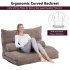  US Direct  Orisfur  Sofa Bed Adjustable Folding Futon Sofa Video Gaming Sofa Lounge Sofa with Two Pillows