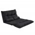  US Direct  Orisfur  Sofa Bed Adjustable Folding Futon Sofa Video Gaming Sofa Lounge Sofa with Two Pillows