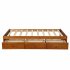  US Direct  Orisfur  Twin Size Platform Storage Bed with 3 Drawers