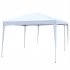  US Direct  Outdoor Camping Folding Tent Waterproof 3 Adjustable Height Oxford Cloth Tent With Carry Bag 3 X 6m White