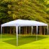  US Direct  Outdoor Camping Folding Tent Waterproof 3 Adjustable Height Oxford Cloth Tent With Carry Bag 3 X 6m White