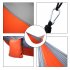  US Direct  Outdoor Camping Hammock Contrast Color Nylon Parachute Fabric Double layer Sleep Hammock 260x140cm orange gray