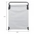  US Direct  Outdoor Folding  Three fold  Camping  Bed For Courtyard Beach Reclining Lounger Gray