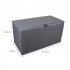  US Direct  Outdoor Garden Plastic Deck Box 120gal Storage Capacity Waterproof Lockable Ostorage Container Photo Color