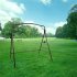  US Direct  Outdoor Garden Iron Swing Frame Heavy Duty Metal Swing Frame For Indoor Outdoor Activities Garden Backyard bronze