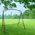  US Direct  Outdoor Garden Iron Swing Frame Heavy Duty Metal Swing Frame For Indoor Outdoor Activities Garden Backyard bronze