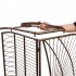  US Direct  Outdoor Garden Iron Wire Double Swing Chair Rust Resistant Hanging Swing For Porch Patio Home Decoration dark brown