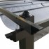  US Direct  Outdoor Patio Retractable Pergola Spacious Space Shady Shelters 13 X 10ft For Performance Exhibition Barbecue Party grey