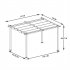  US Direct  Outdoor Patio Retractable Pergola Spacious Space Shady Shelters 13 X 10ft For Performance Exhibition Barbecue Party grey