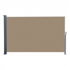 [US Direct] Outdoor Side Pull Shed 300x160cm Rectangle Office Partition Cafe Terrace Windshield Isolation Canopy coffee