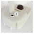  US Direct  Outdoor Wash Basin Portable Removable Outdoor Sink Vanity Sink Equipped With Towel Rack Moving Wheels White