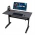  US Direct  Particle Board   Metal Frame Desk Adjustable Height Desk With Crank Adjustable Height From 28 7 To 44 5 Inches Black