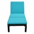  US Direct  Patio Furniture Outdoor Adjustable Pe Rattan Wicker Chaise Lounge Chair Sunbed  Set Of 2  Blue Cushion 