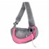  US Direct  Pet Sling Bag Breathable Mesh Travel Safe Single Shoulder Bag For Dogs Cats M Rose red