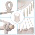  US Direct  Pillow Hanging Chair With Tassel Lightweight Sleep Hammock For Camping Hiking Traveling 100 X 130 Cm beige