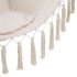  US Direct  Pillow Hanging Chair With Tassel Lightweight Sleep Hammock For Camping Hiking Traveling 100 X 130 Cm beige