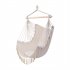  US Direct  Pillow Hanging Chair With Tassel Lightweight Sleep Hammock For Camping Hiking Traveling 100 X 130 Cm beige