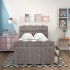  US Direct  Pine  Wood  Double  Platform  Bed Drawers Retro Fence shaped Headboard Footboard Rustic Style Bed gray