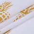  US Direct  Pineapple Print Plain Weave Waterproof Fabric Window Valance Yellow 60  15 